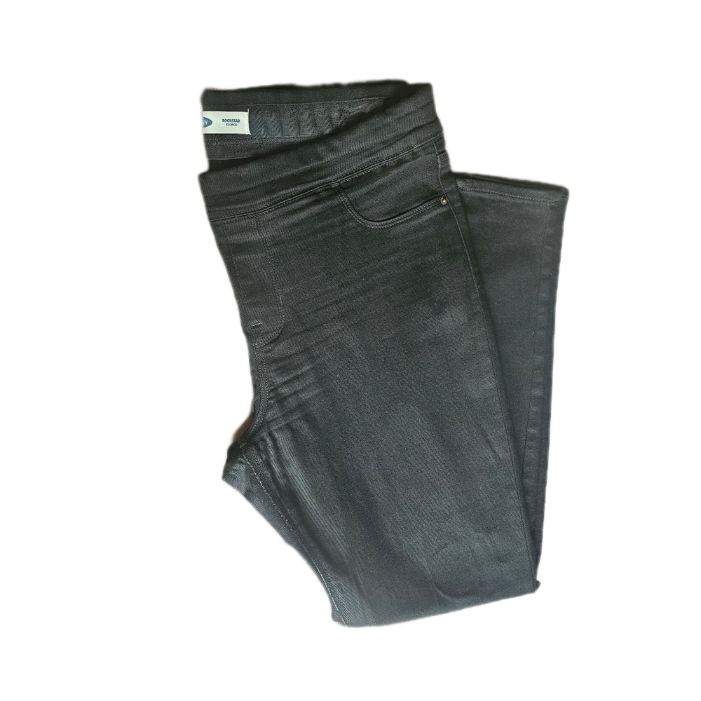 Old Navy Rockstar jeggigs, black, size 16 Long